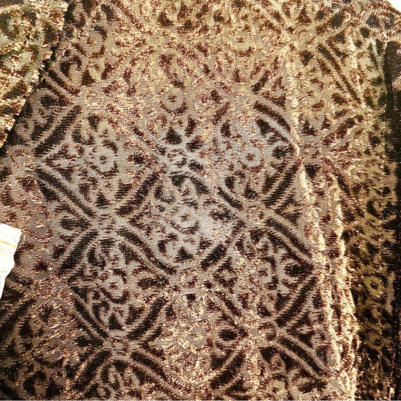 Chico's Rich Brown Patterned Blouse - Picture 7 of 7